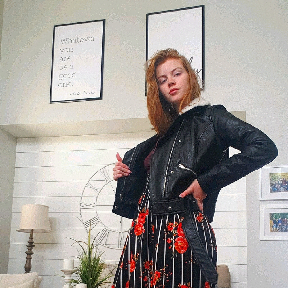 Black Faux Leather Jacket
